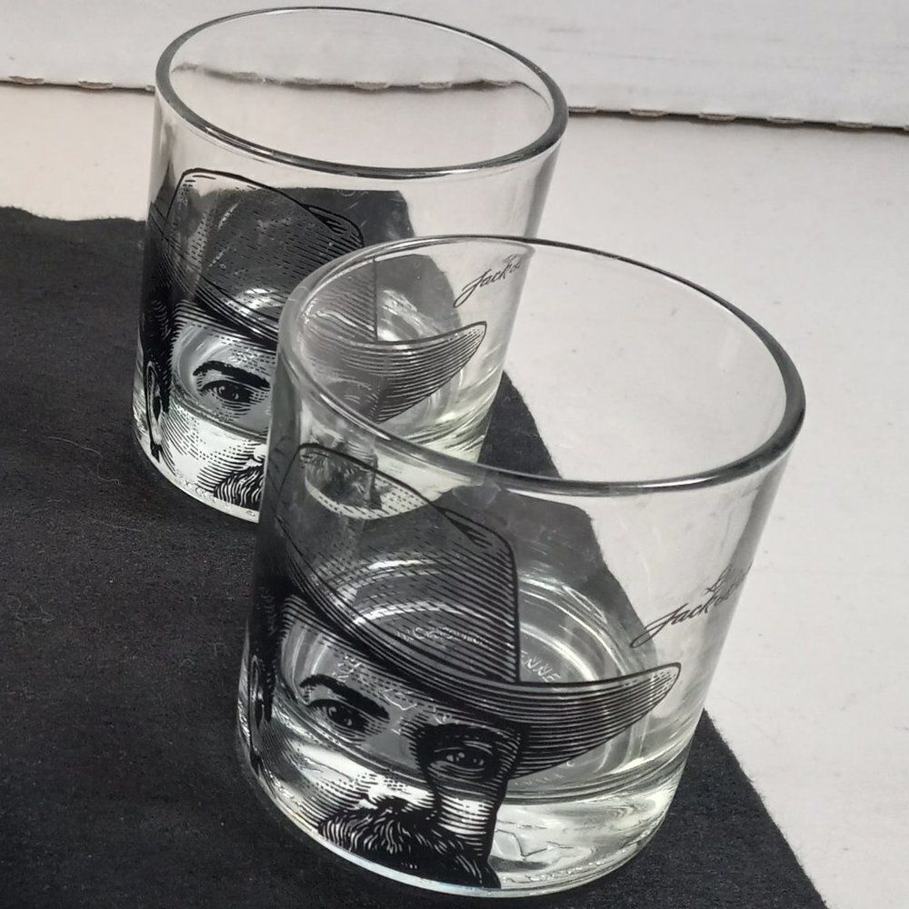 Jack Daniels Old #7 Tennessee Lowball Whiskey Glasses Countrycore kitsch